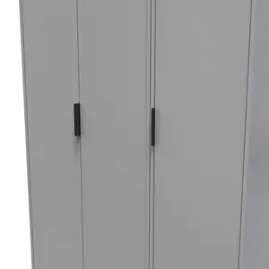 Madrid 3 Door Robe in Dusk Grey (Ready Assembled)