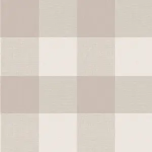 Crown Glamorous Check Wallpaper Natural M1503