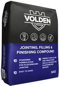 Volden Plasterboard Jointing, Filling & Finishing Compound 5Kg 4.2L Bag