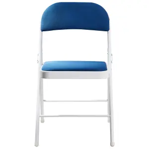 Set of 4 Dining Chairs SPARKS Blue