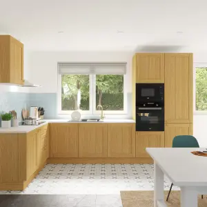 GoodHome Verbena Natural oak effect Matt natural Shaker Door & drawer 600mm