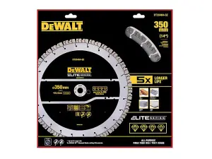 DEWALT ELITE SERIES All Purpose Diamond Segmented Wheel 350 x 25.4mm