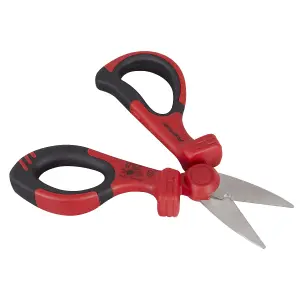 Premier Insulated Scissors VDE Approved Durable Stainless Steel Soft Grip AK8526