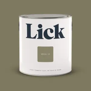 Lick Green 19 Matt Emulsion paint, 2.5L