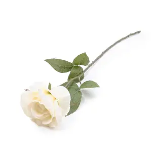 Cream Rose Single stem Artificial flower