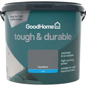 GoodHome Durable Hamilton Matt Emulsion paint, 5L