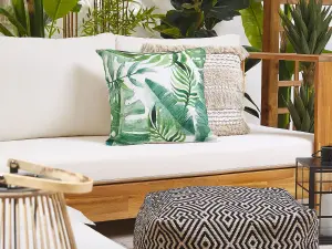 Set of 2 Outdoor Cushions PAVELLI Green