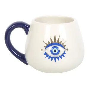 Something Different All Seeing Eye Mug White/Blue (One Size)