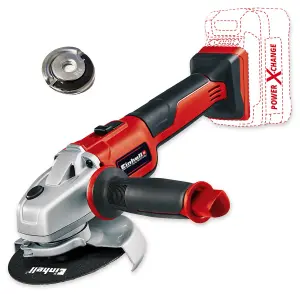 Einhell 18v Cordless Brushless Angle Grinder 115mm Axxio + Quick Release Nut