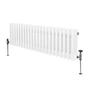 Traditional 3 Column Radiator - 300 x 1192 mm - White