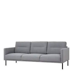 Larvik 3 Seater Sofa - Grey - Black Legs