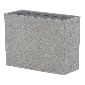 Rectangular Plant Pot 25 x 60 x 45 cm Grey EDESSA