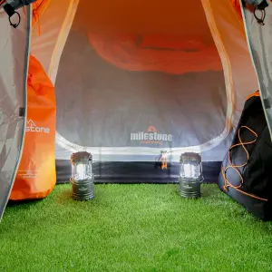 Milestone Camping Deluxe 2-Person Pop Up Dome Tent