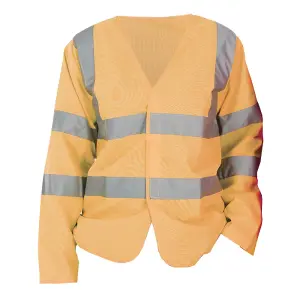 Yoko Mens Hi-Vis Long Sleeve Waistcoat / Jacket (Pack of 2)