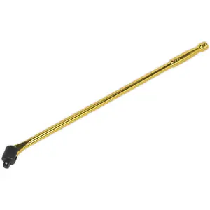 600mm Breaker Pull Bar - Replaceable 1/2" Sq Drive Knuckle - Gold Chrome Finish