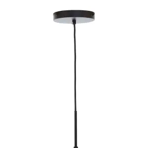 Interiors by Premier Revive Black Finish Pendant Light