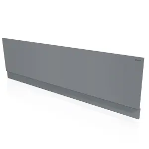 Aquarius Halite Waterproof Front Bath Panel Matt Grey 1700mm