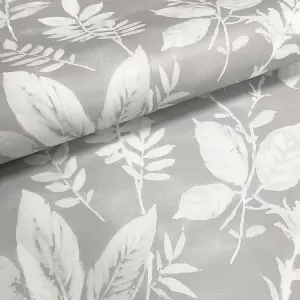 Muriva Grey Tropical Pearl effect Embossed Wallpaper