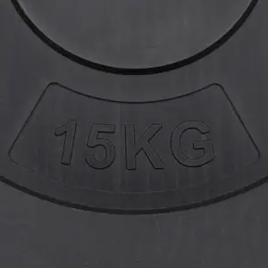 Weight Plates 2 pcs 30 kg Cement Fitness Gym Essential