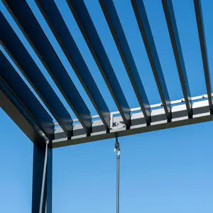 PergoSTET 3m x 3m Metal Square Pergola in Grey