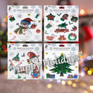 Christmas Stickers 1 x Varied Design 21cm x 21cm Christmas Themed