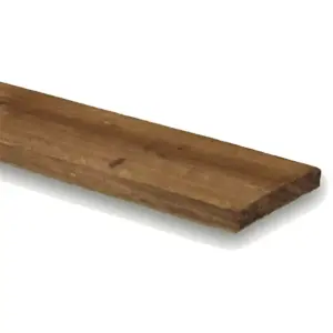 PACK OF 20 (Total 20 Units) - 25mm x 100mm (4" x 1") Sawn Timber Brown Pressure Treated Carcassing Timber - 4.8m Length