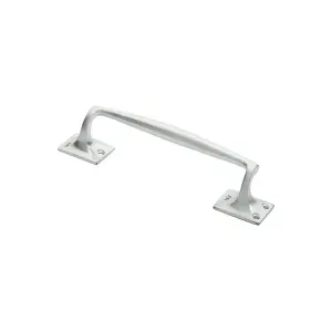 One Piece Door Pull Handle 250mm Length 54mm Projection Satin Chrome