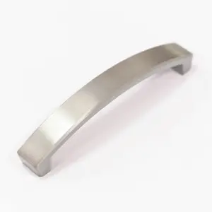 160mm Brushed Nickel Cabinet Handle Square Bow Cupboard Door Drawer Pull Wardrobe Furniture Replacement