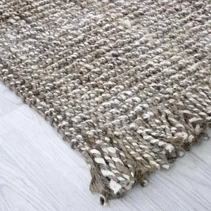 Melrose Lagos Grey Comfortable Low Pile Anti Slip Area Rug 160/230cm