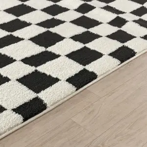 IRINA Skandi Checkered Area Rug 200 x 275 cm