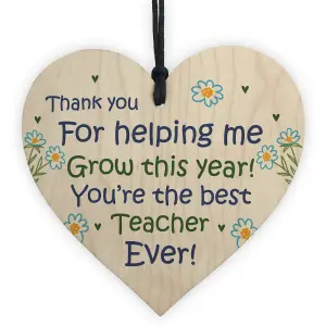 Teacher Gift Special Thank You Gift For Nursery Teacher Assistant Wood Heart Keepsake