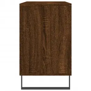 Berkfield Shoe Cabinet Brown Oak 102x36x60 cm Engineered Wood