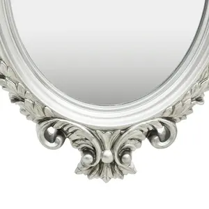 Ginn Oval Wall Mirror Silver