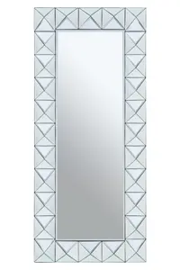 Interiors by Premier Yula Pyramid Edged Wall Mirror