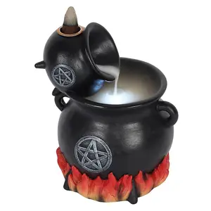 Something Different Cauldron Backflow Incense Burner Black (One Size)