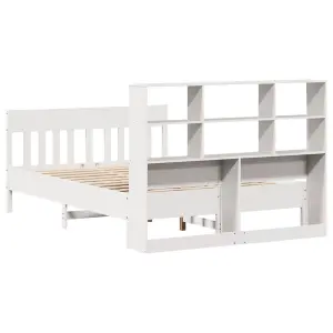 Berkfield Bed Frame without Mattress White 120x190 cm Small Double Solid Wood Pine