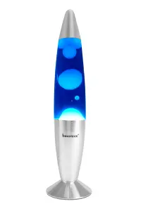 Innoteck 13" Soothing Motion Lava Lamp - White Lava, Blue Liquid