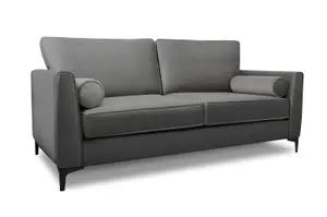 Modern Home Zara 3 Seater and Lovechair Set Steel