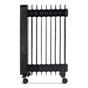 Igenix IG2621BL, Digital Oil Filled Radiator Heater, 2kW/2000 W, Black