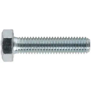 50 Pack of M8 x 35mm Grade 8.8 Zinc Setscrews - Fully Threaded DIN 933