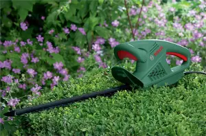 Bosch EasyCut 45-16 Electric Hedge Cutter Garden Trimmer 45cm Blade + Gloves