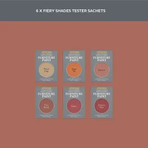 Rust-Oleum Red Satin Furniture Paint Tester Samples - 10ml