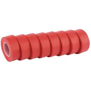 Draper  Insulation Tape to BSEN60454/Type2, 10m x 19mm, Red (Pack of 8) 11912