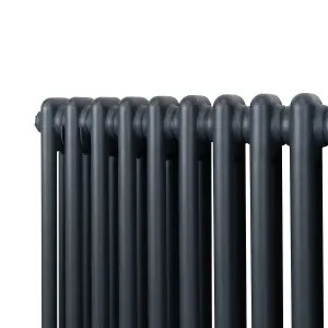 Traditional 2 Column Radiator - 600 x 1462 mm - Anthracite