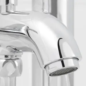 GoodHome Hoffell 2 Tap Hole Shower mixer Tap