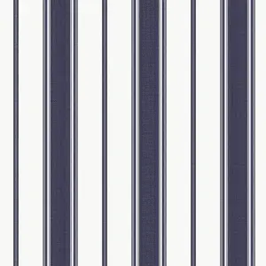 Galerie Smart Stripes 3 Navy/White Heritage Stripe Wallpaper Roll