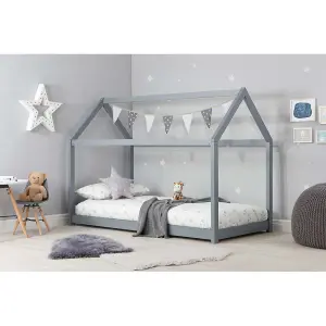 Birlea House Single Bed Frame In Grey