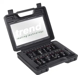 Trend PSS8X1/4TC TCT Router Cutter Set, 12 Piece