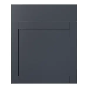 GoodHome Ashmead Matt midnight blue Shaker Drawerline Cabinet door (W)600mm (H)715mm (T)16mm