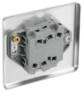 GoodHome 20A 2 way 2 gang Light switch Matt Steel effect